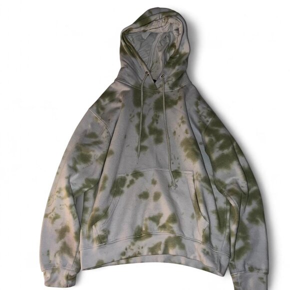Olive Ti-Dye PrettyLittleThing Hoodie - Size 4 (small) - Picture 1 of 2